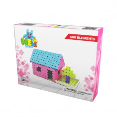 Set de constructie creativa Basic Girls 600 piese, Meli EduKinder World