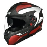 Casca moto flip-up SMK Gullwing Sonic negru/gri/rosu marime S