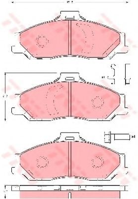 Set placute frana,frana disc FORD RANGER (ES, ET) (2005 - 2012) TRW GDB3353 foto