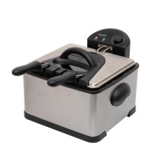 Friteuza 4 litri, 2000W, control termostat, 3 cosuri, indicatoare luminoase, otel inoxidabil