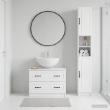 Cumpara ieftin Set de dulapuri pentru baie, 2 piese UTRECHT Alb foarte lucios