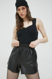 Abercrombie &amp; Fitch top femei, culoarea negru