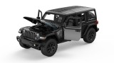 MASINUTA METALICA JEEP WRANGLER RUBICON 4XE NEGRU SCARA 1 LA 24
