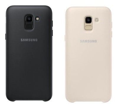 Husa originala Dual Layer Cover Samsung Galaxy J6 2018 J600 si folie sticla foto