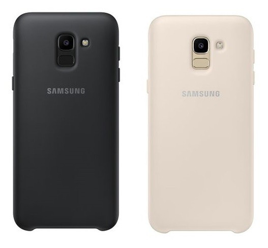 Husa originala Dual Layer Cover Samsung Galaxy J6 2018 J600 si folie sticla