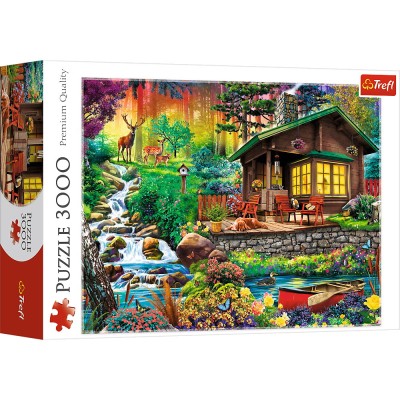 PUZZLE TREFL 3000 CABANA DIN PADURE SuperHeroes ToysZone foto