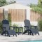vidaXL Mobilier de lounge pentru grădină 3 pcs Bleumarin 3335847