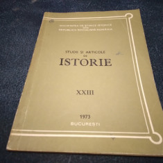 STUDII SI ARTICOLE DE ISTORIE XXIII 1973