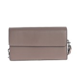 Geanta crossbody taupe cu bareta detasabila