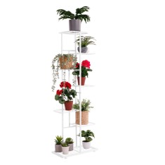 Suport pentru flori din metal, alb, BAMIR TIP 2 foto