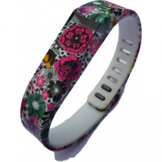 FloralFlex Bratara TPU pentru Fitbit Flex Culoare Spring Flex 1, Marime L foto