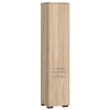 Dulap baie, placa laminata, 5 rafturi, 2 usi, stejar Sonoma, 30x30x140 cm, Akord Furniture Factory