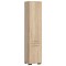 Dulap baie, placa laminata, 5 rafturi, 2 usi, stejar Sonoma, 30x30x140 cm