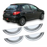 Capace pentru adancitura manerului usii cromate mate pentru Peugeot 206 1998-2009 Performance AutoTuning