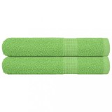VidaXL Prosoape 2 buc Verde mere 100x200 cm 360 g/m&sup2; 100% bumbac