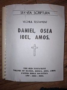 Sfanta scriptura Vechiul testament Daniel,Osea,ioel,Amos Transcriere in Braille foto