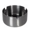 Scrumieră Metalică, Rotundă, Argintie, Diametru 8 cm, &Icirc;nălțime 4 cm