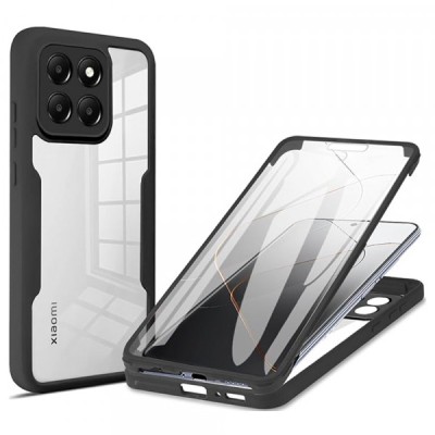 Husa pentru Xiaomi 14, Techsuit, ColorVerse 360, Neagra foto