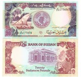 Sudan 20 Pounds 1991 P-47 UNC