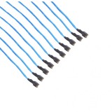 Set 10 papuci electrici mama 4.8 mm cu fir elSales ELS-PEM48, albastru