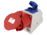 Conector Alimentare AC Trifazat 32A 400V IP44 Soclu Mamă