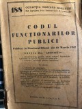 Codul functionarilor publici 1942 editia a doua adnotata