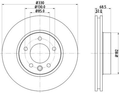 Disc frana SUZUKI SWIFT III (MZ, EZ) (2005 - 2016) KRIEGER 0950004188 foto