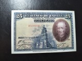SPANIA 25 PESETAS 1928 SUPERBĂ