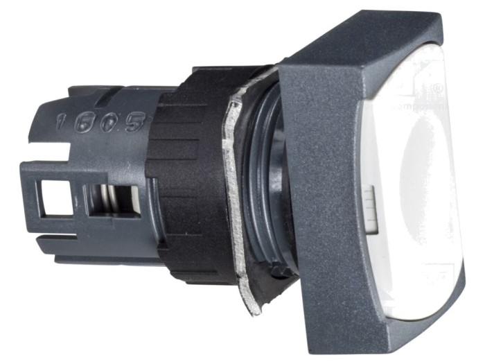 Buton Comutator 16mm Alb