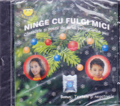 CD Colinde: Andra si Răzvan Gogan &amp;ndash; Ninge cu fulgi mici ( original, sigilat ) foto