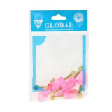 Cumpara ieftin Aplicatoare Fard de Pleoape Global Fashion Pink - set 8 buc