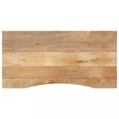 vidaXL Blat birou cu decupaj curbat 110x60x2,5cm lemn masiv mango brut 370202