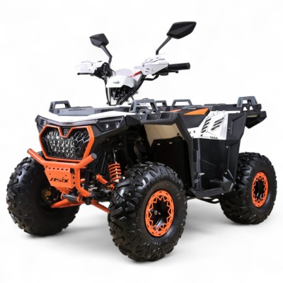 Atv copii Asix Grizzly 125cc, roti 8 inch, 3+1 viteze, culoare alb/portocaliu Cod Produs: MX_NEW A6GRIZZLY12587-5 foto