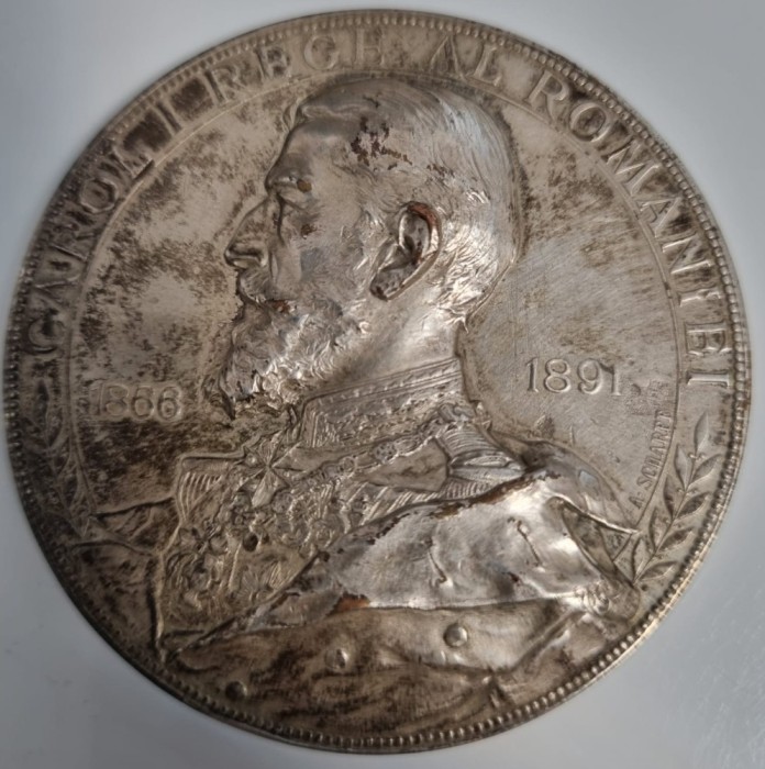 Medalie Regele Carol I 25 ani de domnie 1866-1891