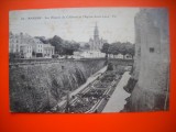 HOPCT 8511 ANGERS-CASTELUL SI BISERICA SAINT LAUD IN 1932-FRANTA -EUROPA-STAMPILOGRAFIE FRUMOASA-CIRCULATA