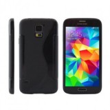 Husa Silicon S-Line Neagra pentru Samsung Galaxy S5 G900 - Protectie Premium