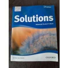 SOLUTIONS, ADVANCED STUDENT&#039;S BOOK - TIM FALLA (CARTE IN LIMBA ENGLEZA)