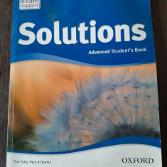 SOLUTIONS, ADVANCED STUDENT'S BOOK - TIM FALLA (CARTE IN LIMBA ENGLEZA)