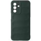 Husa tip capac spate silicon cauciucat verde inchis pentru Samsung Galaxy A26 5G