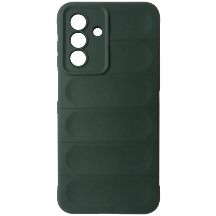 Husa tip capac spate silicon cauciucat verde inchis pentru Samsung Galaxy A26 5G