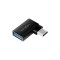 ADAPTOR LOGILINK, pt. smartphone, USB 3.2 Type-C (T) la USB 2.0 (M), USB-C 90 grade, pana la 5V / 3A 15W, negru, &quot;AU0055&quot; (timbru verde 0.08 lei)