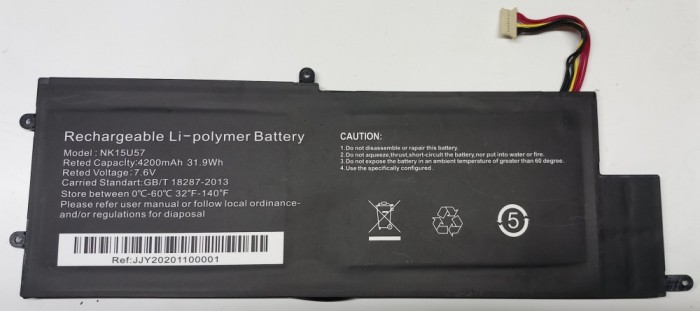 Baterie / Acumulator laptop NK15U57 Thomson, Polaroid, Schneider - 7,6V 4200mAh
