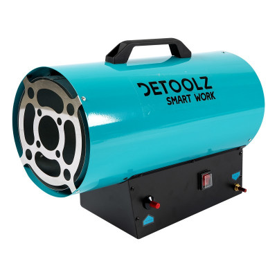 Aeroterma tip tun pe gaz Detoolz, 30000 W, 870 m3/h, 2.18 l/h, metal foto