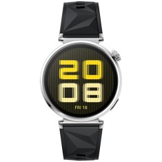 Smartwatch Huawei Watch GT 5 Jana-B19F, corp din inox și curea neagră din fluoroelastomer, Blister 55020DJX