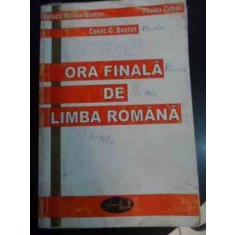 Ora Finala De Limba Romana - Raluca Miruna Bostan Fanita Cepoi Const. C. Bostan, COTOR ALB SCRIS CU ROSU 10010471
