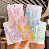 Set 2 clame pentru fetite - Fluturas (Culoare: Galben), Superbaby