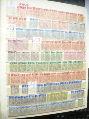Clasor mare 33 pag. cu 4077 timbre uzuale Franta stampilate 1932-1981 foto