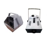 Pachet masina de baloane si mașină de fum profesionala, IdeallStore&reg;, otel inoxidabil, 1 litru, argintie, telecomanda inclusa