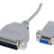 Cablu D-Sub 25pin la 9pin, 2m