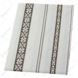 Fata de masa cu motiv traditional 140&times;220 CM, din bumbac, maro